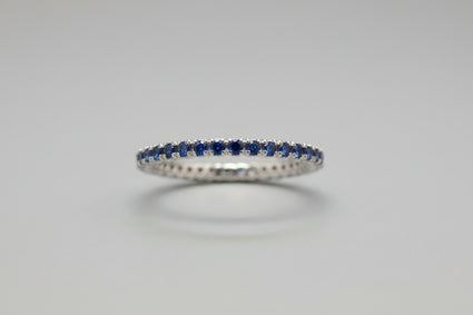Azure Horizon Sapphire Band
