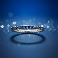 Azure Horizon Sapphire Band