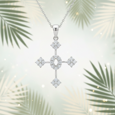 Cluster Station Cross Pendant