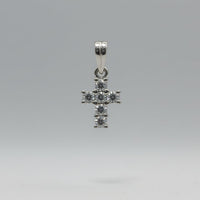 Petite Shared-Prong Cross Pendant
