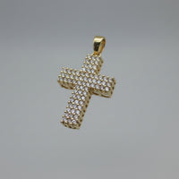 Classic Shared-Prong Cross Pendant