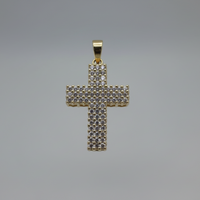 Classic Shared-Prong Cross Pendant