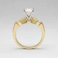 Two-Tone Princess Diamond Semi-Mount