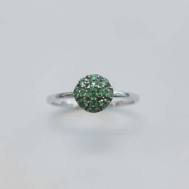 Tsavorite Cluster Ring
