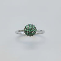 Tsavorite Cluster Ring