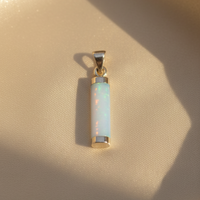 Blue Opalite Bar Pendant