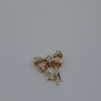Diamond Bow Pendant