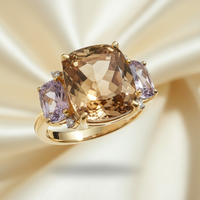 Amethyst Smokey Topaz