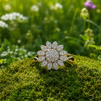 Floral Diamond Ring
