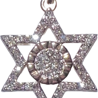 Diamond Star of David Pendant