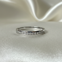 14K White Gold Diamond Ladies Anniversary Band - marketing image side