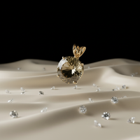 14KT Yellow Gold Custom Lemon Quartz Solitaire Pendant