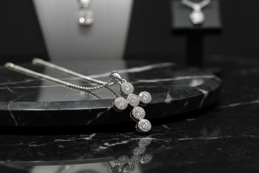 1/4 CTW Canadian Diamond Cross Pendant in 10K White Gold