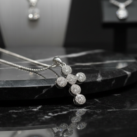 1/4 CTW Canadian Diamond Cross Pendant in 10K White Gold