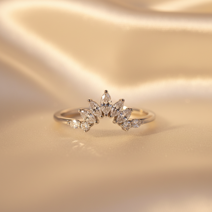 10K White Gold Diamond Ladies Enhancer Ring - Marketing Image 2