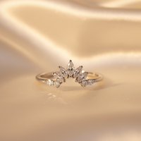 10K White Gold Diamond Ladies Enhancer Ring - Marketing Image 2