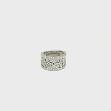 18K White Gold Diamond Band 1.677CTW