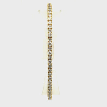 18K Yellow Gold 3.43 CTW Diamond Flex Bracelet