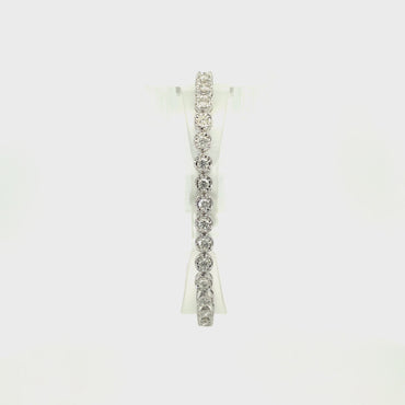 14K White Gold 7.97 CTW Diamond Bracelet