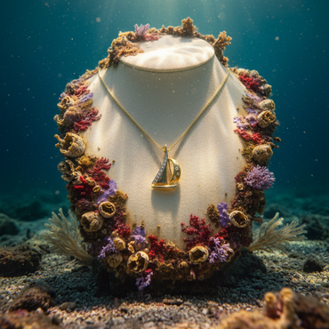 Sailboat Pendant on Bust — Sunken Underwater