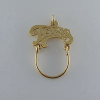 Texas Charm Holder Pendant in 14K Yellow Gold