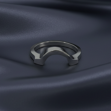 White Gold Arch Ring - Corrected