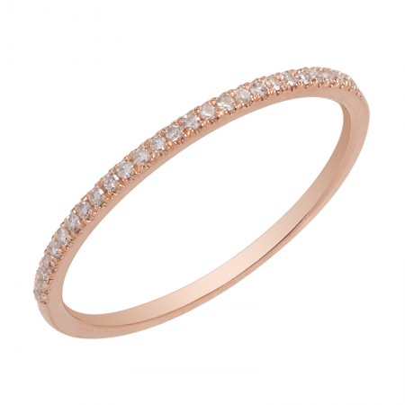 14KR .07CTW Diamond Band