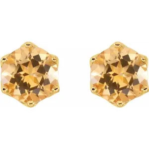 14K Yellow Natural Citrine