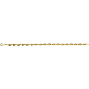 14K Yellow Natural Citrine 7.25" Bracelet