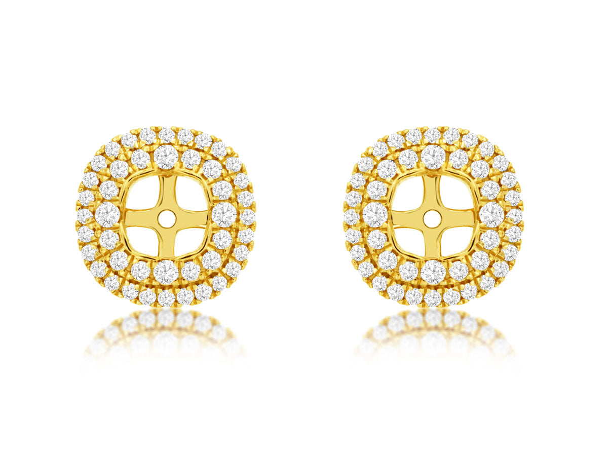 14KY .63CTW Diamond Earring Jackets