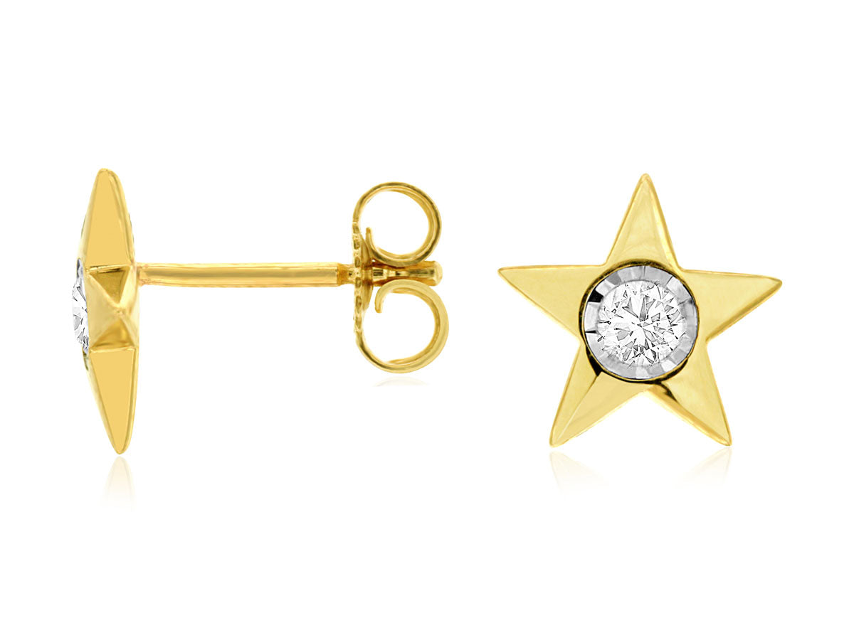 .15CTW Diamond Star Earrings