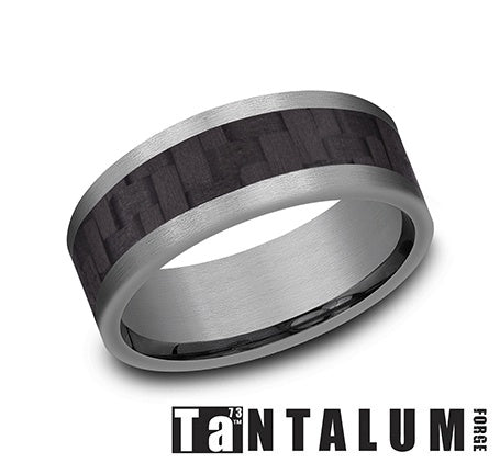 8MM Tantalum CFC Center Men's Ring