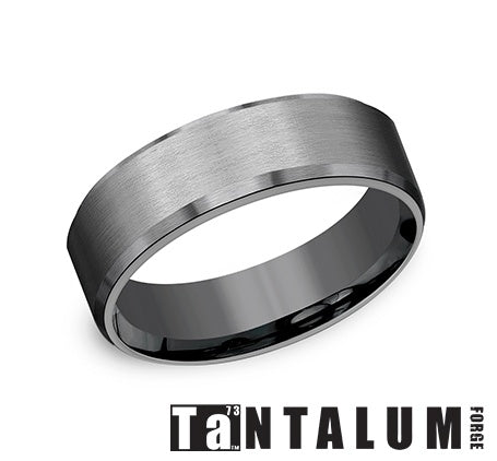 Tantalum Dark Satin Men's Ring