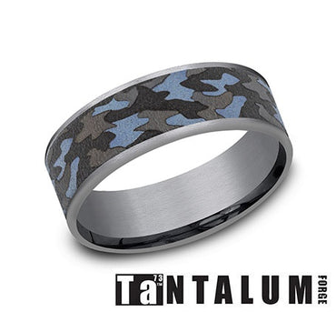 Tantalum Camo Men's Ring