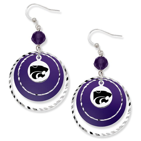 Kansas State University Game Day Earrings