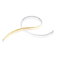 Sterling Silver 4mm Two-Tone Reversible Omega Chain