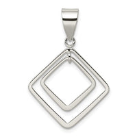 Sterling Silver Diamond Shape Pendant