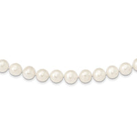 14k 11-12mm White Near Round Freshwater Cultured Pearl Necklace