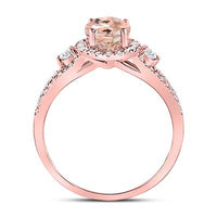 14KR .37CTW Morganite Solitaire Ring